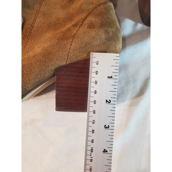 Chelsea & Violet Women’s Jane Suede Side Zip Ankle Boots Pointed Brown Size 6.5M - Picture 13 of 13